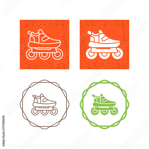 Roller Skates Vector Icon