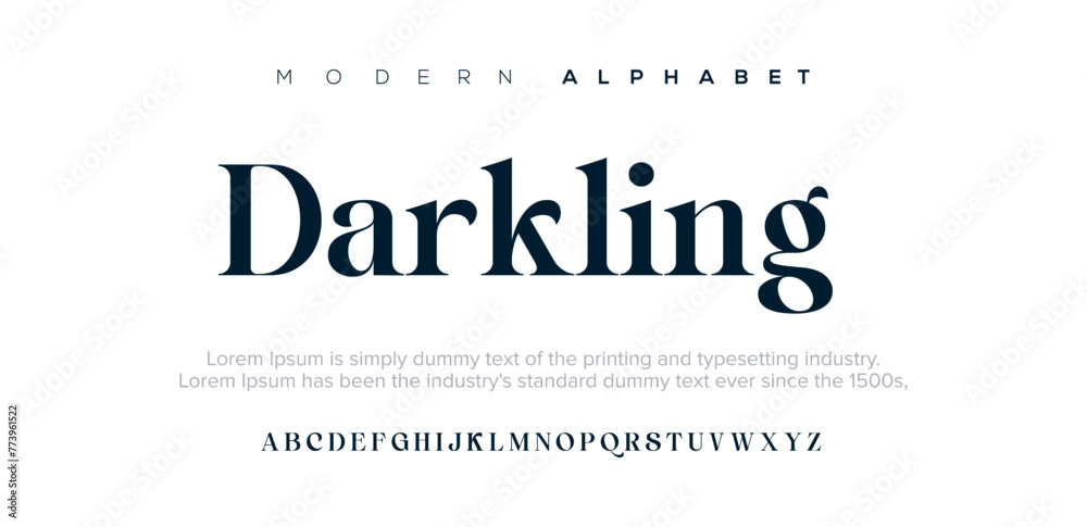 Darkling incomplete calligraphy alphabet capital lettering a to z font family