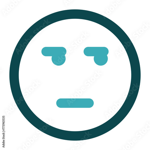 annoyed icon for illustration