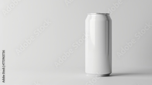 Blank Drink Can on White