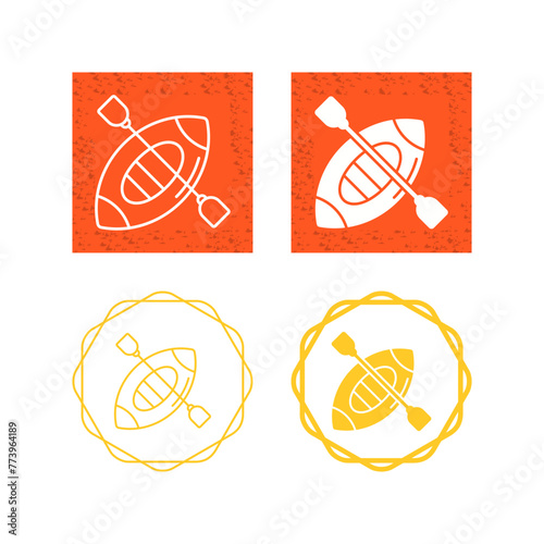 Kayak Vector Icon