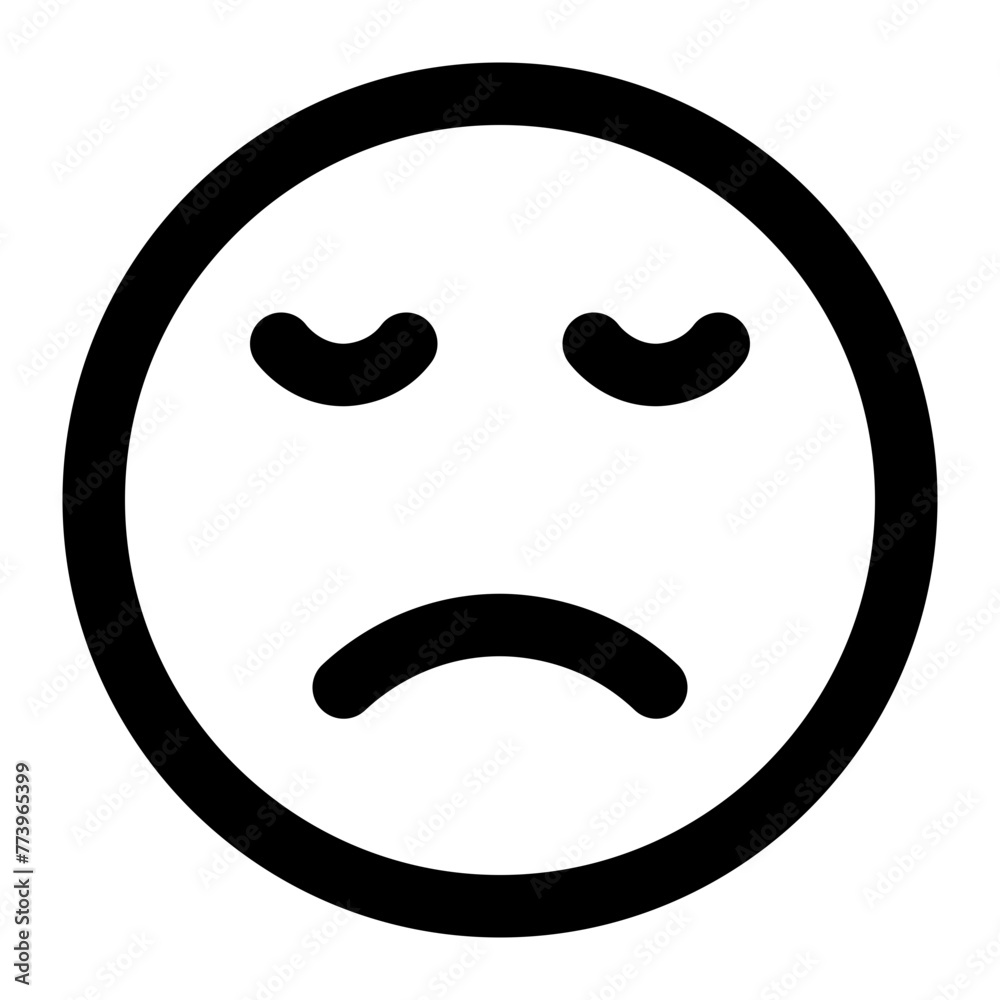 dissapointed icon for illustration dissapointed icon for illustration