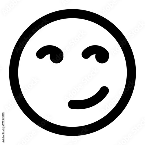 smirk icon for illustration
