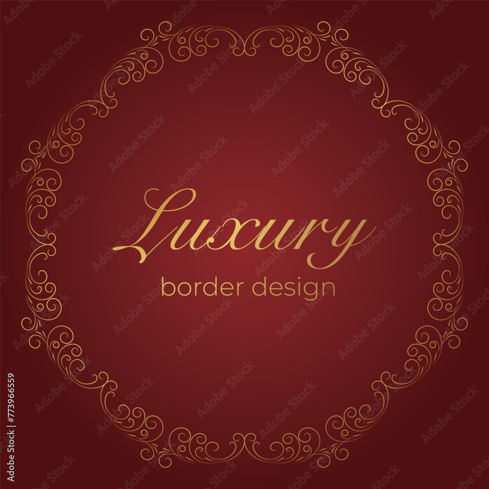 Luxury pattern border frame design Luxury pattern border frame design