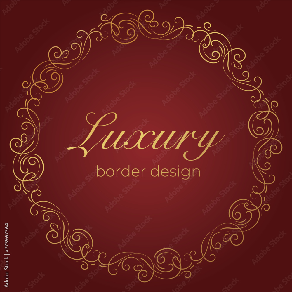 Luxury pattern border frame design Luxury pattern border frame design