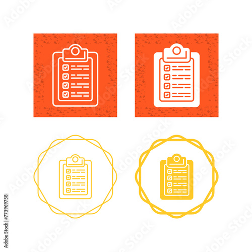 Checklist Vector Icon