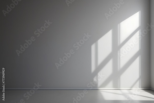 Wallpaper Mural Minimalist Empty Room With Blurred shadow Gentle Lights On Grey Wall, Empty Studio Room Torontodigital.ca