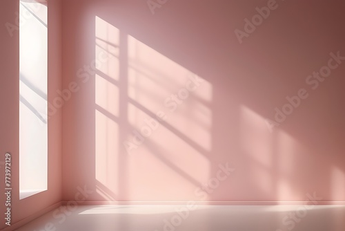 Studio Empty Room With Light Pink Wall