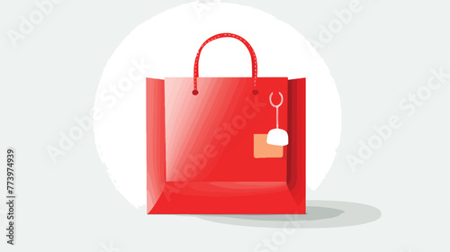 Map Pin Pointer Sale shopping bag icon flat vector is