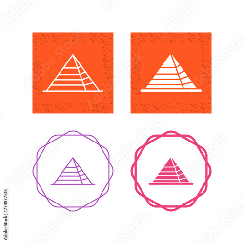 Pyramid Vector Icon