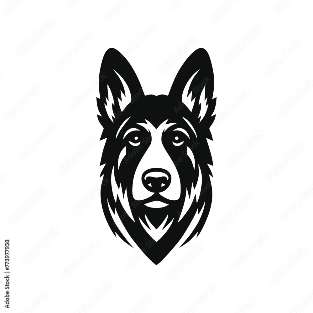 Playful German Shepherd Dog Vector Symbol Icon Playful German Shepherd Dog Vector Symbol Icon