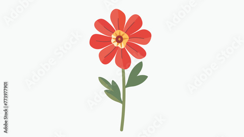 Flower icon flat vector isolated on white background