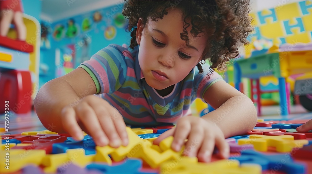 children playing educational games or solving puzzles that stimulate learning and cognitive development. children playing educational games or solving puzzles that stimulate learning and cognitive development.