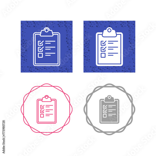Checklist Vector Icon