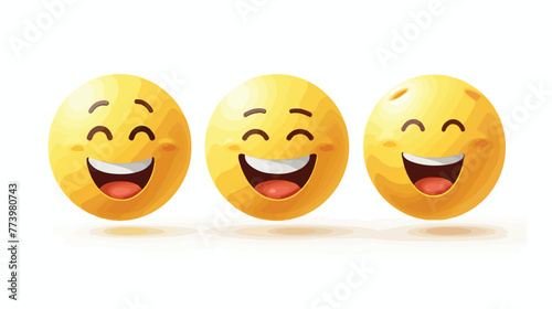 Happy Face Vector cheerful symbol. Smile face emoji. E