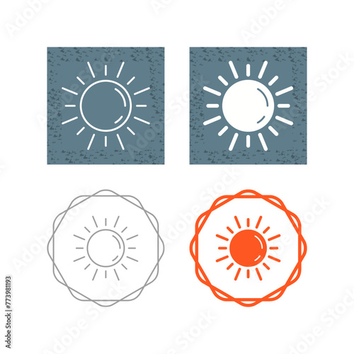 Sun Vector Icon