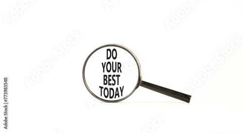 Cuadro en lienzo Do your best today symbol