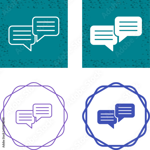 Chatting Vector Icon