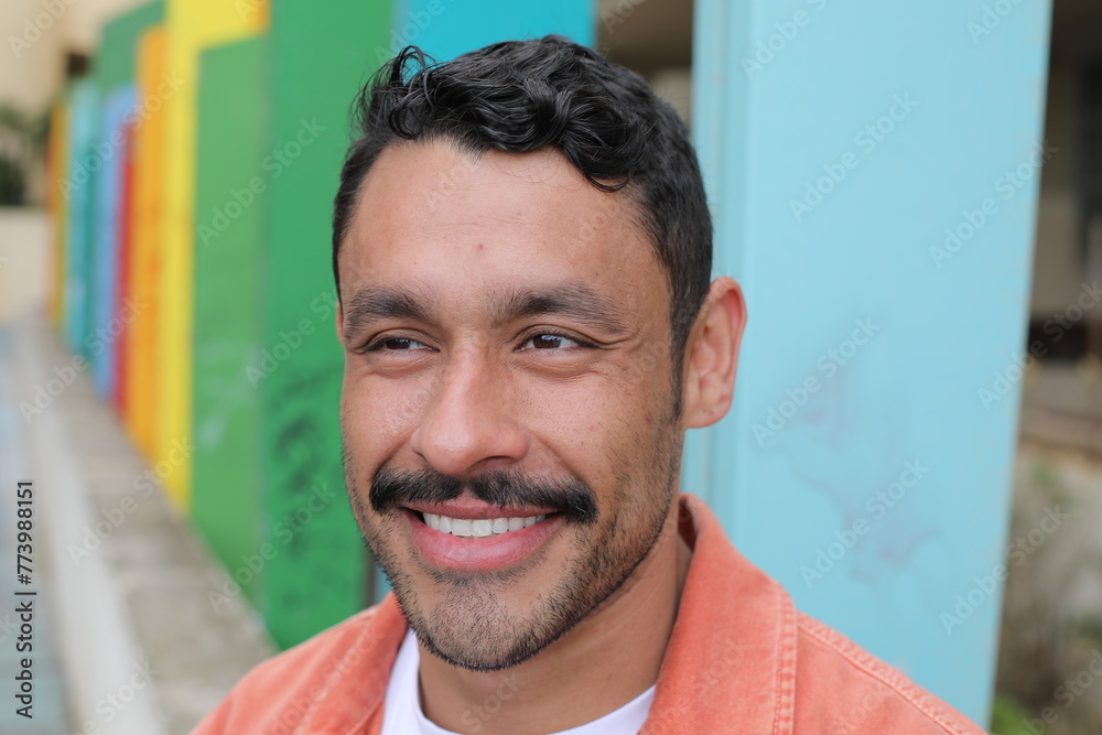 Fototapeta premium Handsome man with facial hair