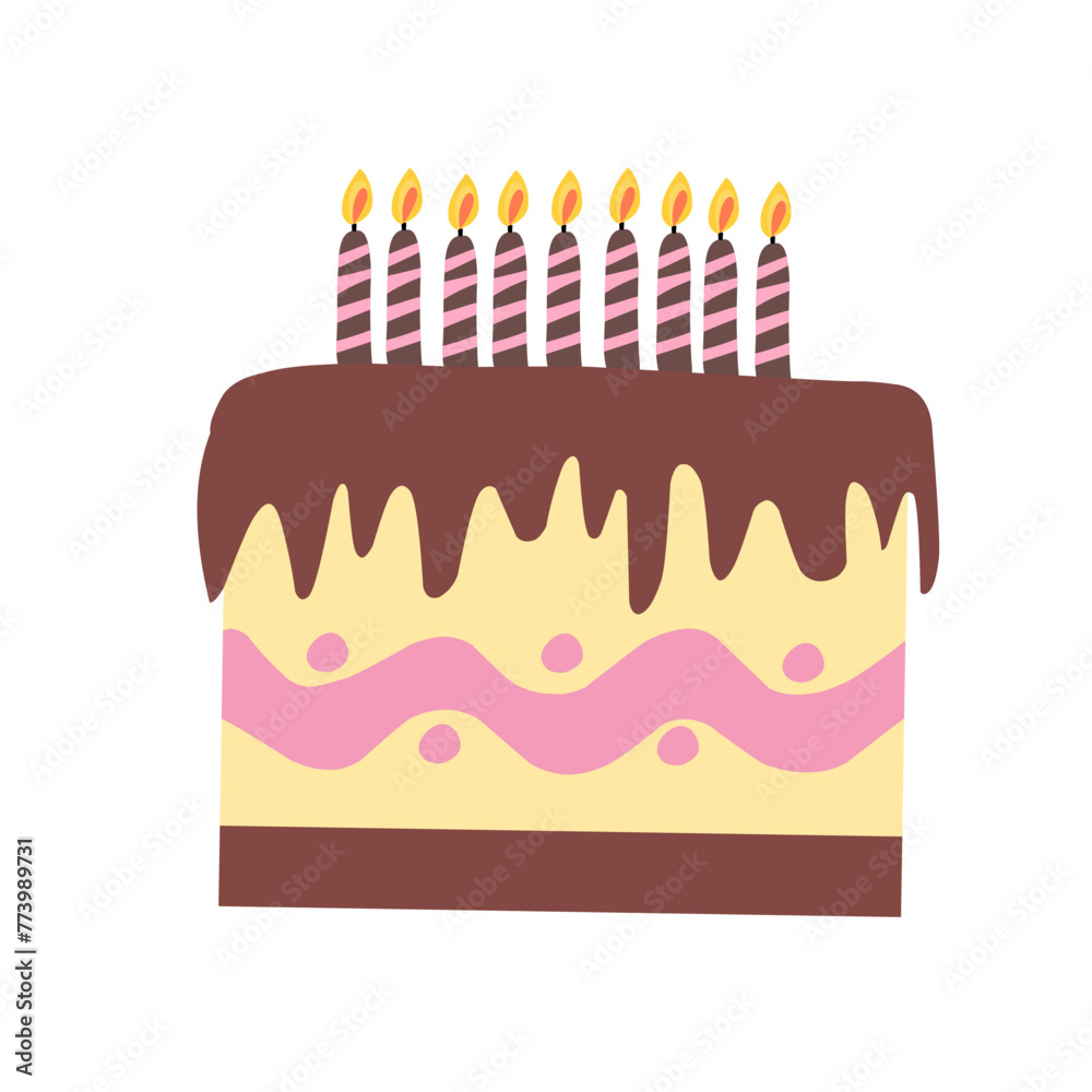 Birthday cake vector collection Birthday cake vector collection