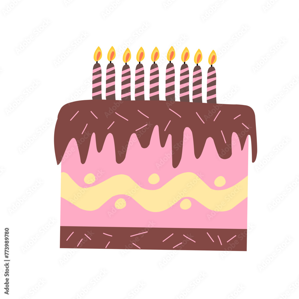 Birthday cake vector collection Birthday cake vector collection
