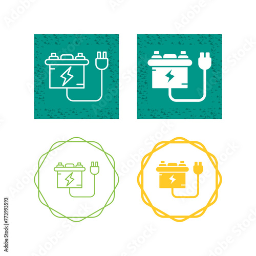 Battery charger Vector Icon