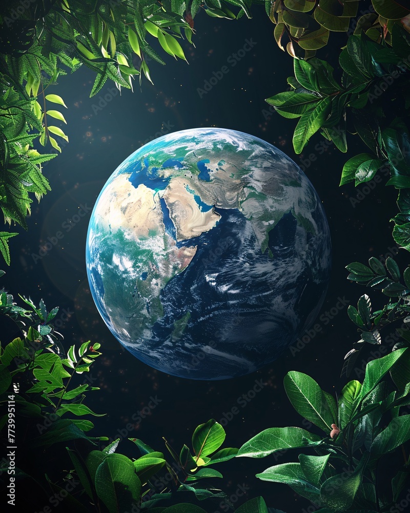 World environment and earth day concept with globe World environment and earth day concept with globe