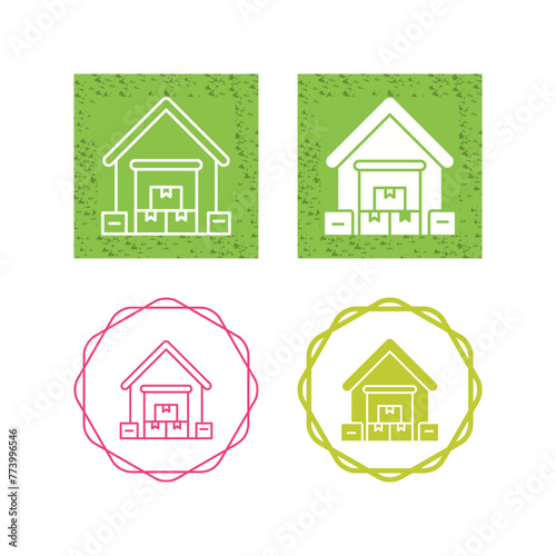 Warehouse Vector Icon