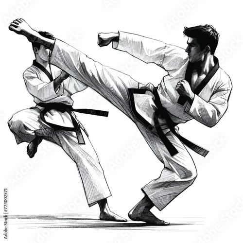 people who practice martial arts