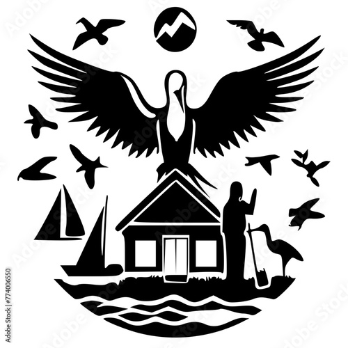 silhouette of a bird