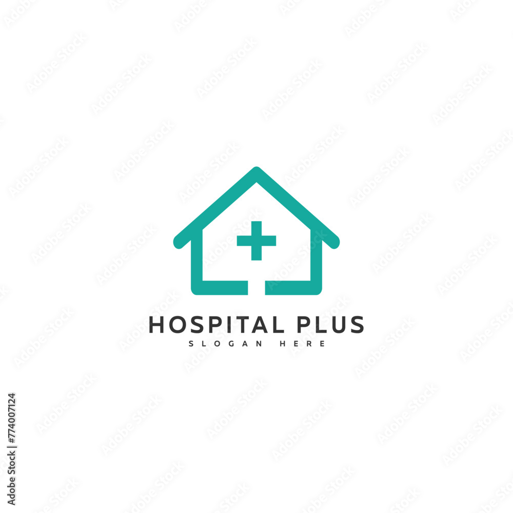Vector loco icon hopital abstract Vector loco icon hopital abstract