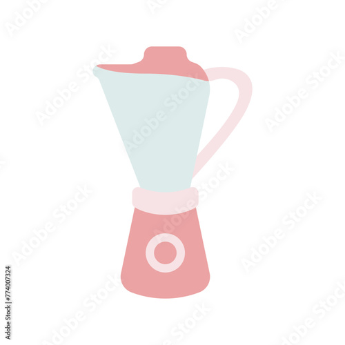 Blender vector icon. Kitchen blender logo vector. Blender color icon. Mixer simple colors concept icon. Cocktails and mousses concept vector. Vector illustration.
