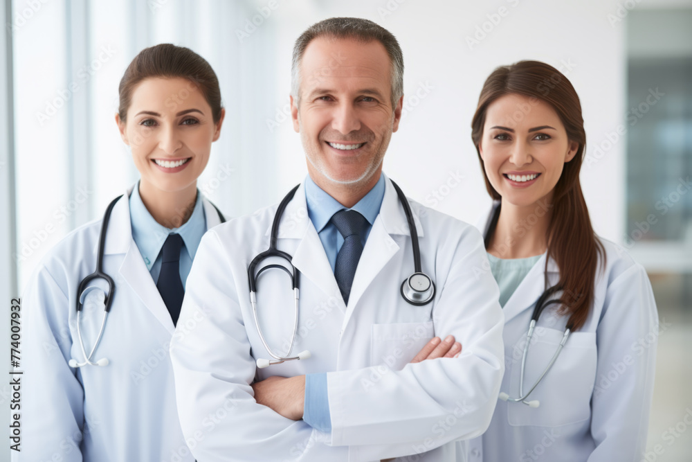 Diverse Medical Team in Smiling Portrait Diverse Medical Team in Smiling Portrait