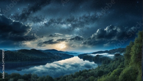 time lapse clouds over the mountains