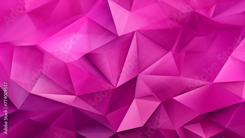 Geometric Elegance: Panorama Pink Banner Featuring Abstract Triangles