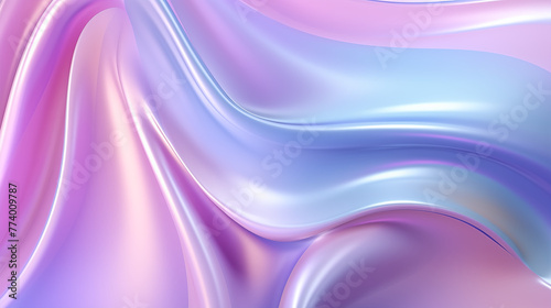 Fond texturé, flux de couleurs. Arc-en-ciel, coloré, irisé. Couleurs dégradés rose, violet et bleu. Argenté, holographique. Fond pour conception et création graphique. © FlyStun