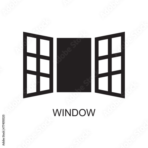 window icon   interior icon vector