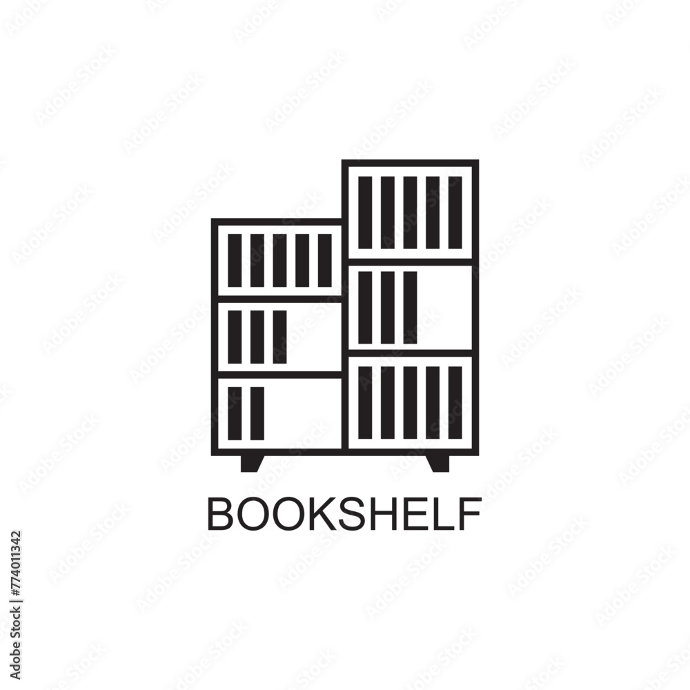 bookshelf icon , book case icon