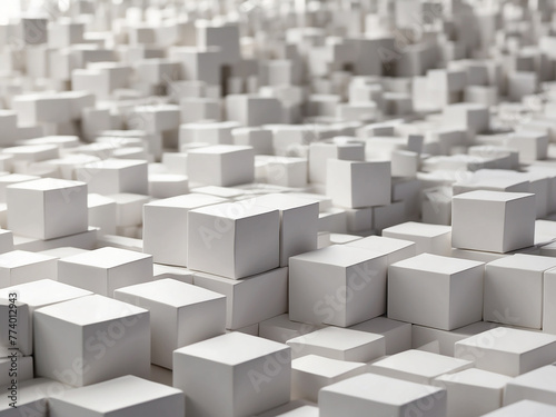 abstract 3d render of a cube