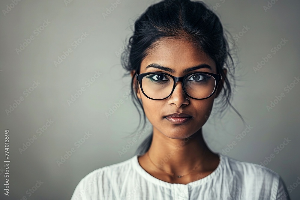 a woman wearing glasses and a white shirt a woman wearing glasses and a white shirt