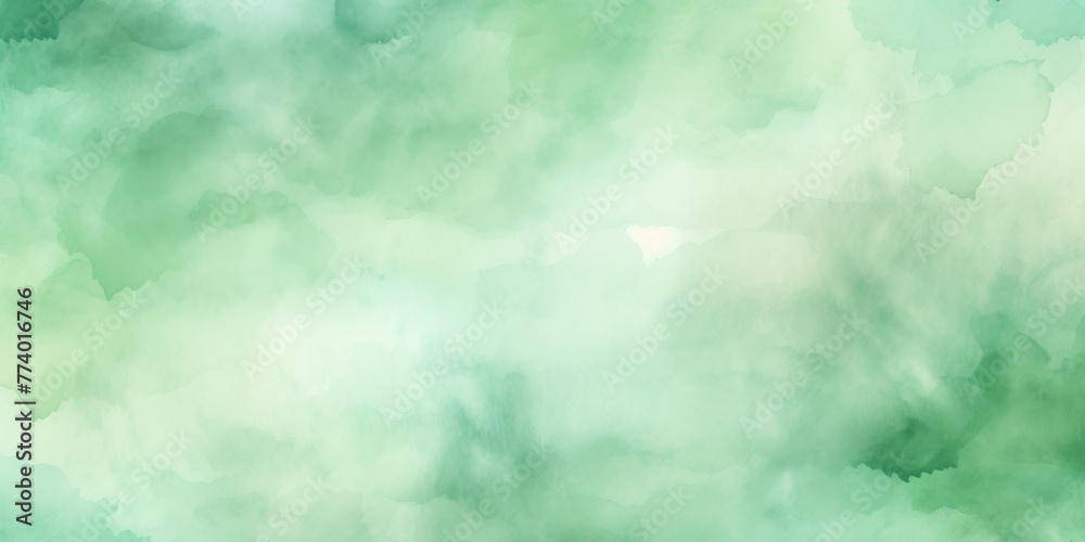 Mint Green light watercolor abstract background