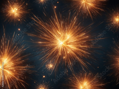 fireworks in the night sky