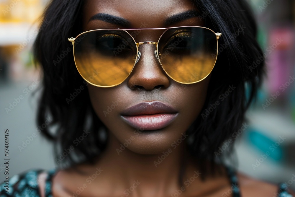 Fototapeta premium a woman wearing sunglasses