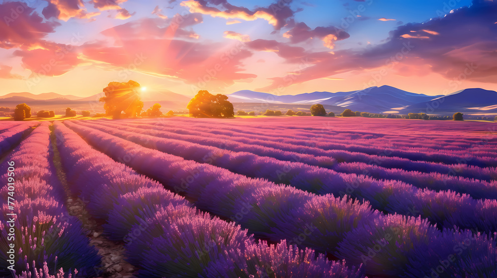Fototapeta premium lavender field