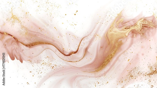 solid white background with cocoa swirls