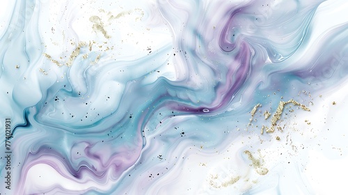 solid white background with cyan swirls