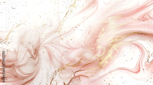 solid white background with espresso swirls