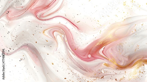 solid white background with espresso swirls