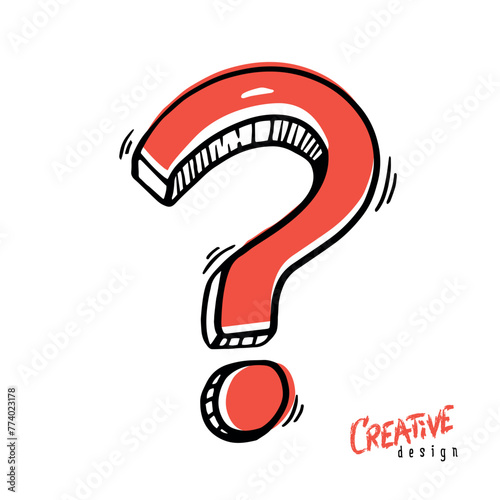Hands drawing graphic element choice. Idea symbol. Vector illustration