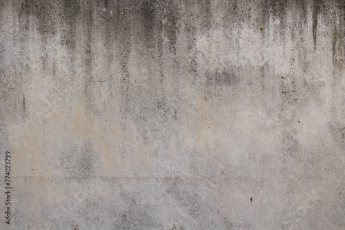 Texture of gray dirty concrete wall photo